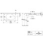 Villeroy & Boch Antao - Meuble lavabo 100x50 cm, sans trop-plein, sans trou de robinetterie, CeramicPlus, blanc alpin 4A76A3R1