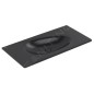 Villeroy & Boch Antao - Meuble lavabo 100x50 cm, sans trop-plein, sans trou de robinetterie, CeramicPlus, Pure Black 4A76A3R7