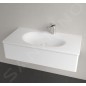 Villeroy & Boch Antao - Meuble lavabo 100x50 cm, avec trop-plein, trou de robinetterie, CeramicPlus, blanc alpin 4A76ABR1 Villeroy & Boch Antao - Meuble lavabo 100x50 cm, avec trop-plein, trou de robinetterie, CeramicPlus, blanc alpin 4A76ABR1