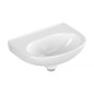 Villeroy & Boch O.novo - Lave-mains 36x28 mm, sans trop-plein, sans trou de robinetterie, CeramicPlus, blanc alpin 434037R1