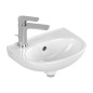 Villeroy & Boch O.novo - Lave-mains 36x28 mm, avec trop-plein, avec trou de robinetterie, CeramicPlus, blanc alpin 43403LR1