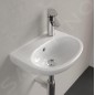 Villeroy & Boch O.novo - Lave-mains 36x28 mm, avec trop-plein, avec trou pour robinetterie, blanc alpin 43403R01