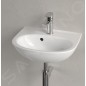 Villeroy & Boch O.novo - Lave-mains 45x36 mm, avec trop-plein, avec trou pour robinetterie, blanc alpin 43404501