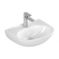 Villeroy & Boch O.novo - Lave-mains 45x36 mm, sans trop-plein, avec trou de robinetterie, blanc alpin 43404601