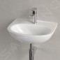 Villeroy & Boch O.novo - Lave-mains 45x36 mm, sans trop-plein, avec trou de robinetterie, blanc alpin 43404601