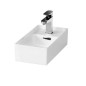 Cersanit Crea - Lave-main 40x22 cm, avec trop-plein, trou pour robinetterie , blanc K114-004
