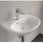 Villeroy & Boch O.novo - Lave-mains 50x38 mm, avec trop-plein, avec trou de robinetterie, CeramicPlus, blanc alpin 434050R1