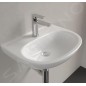 Villeroy & Boch O.novo - Lave-mains 50x38 mm, sans trop-plein, avec trou de robinetterie, CeramicPlus, blanc alpin 434051R1