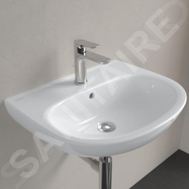 Villeroy & Boch O.novo - Lavabo 55x44 cm, avec trop-plein, trou pour robinetterie, blanc alpin 4A405501