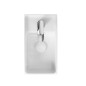 Cersanit Crea - Lave-main 40x22 cm, avec trop-plein, trou pour robinetterie , blanc K114-004