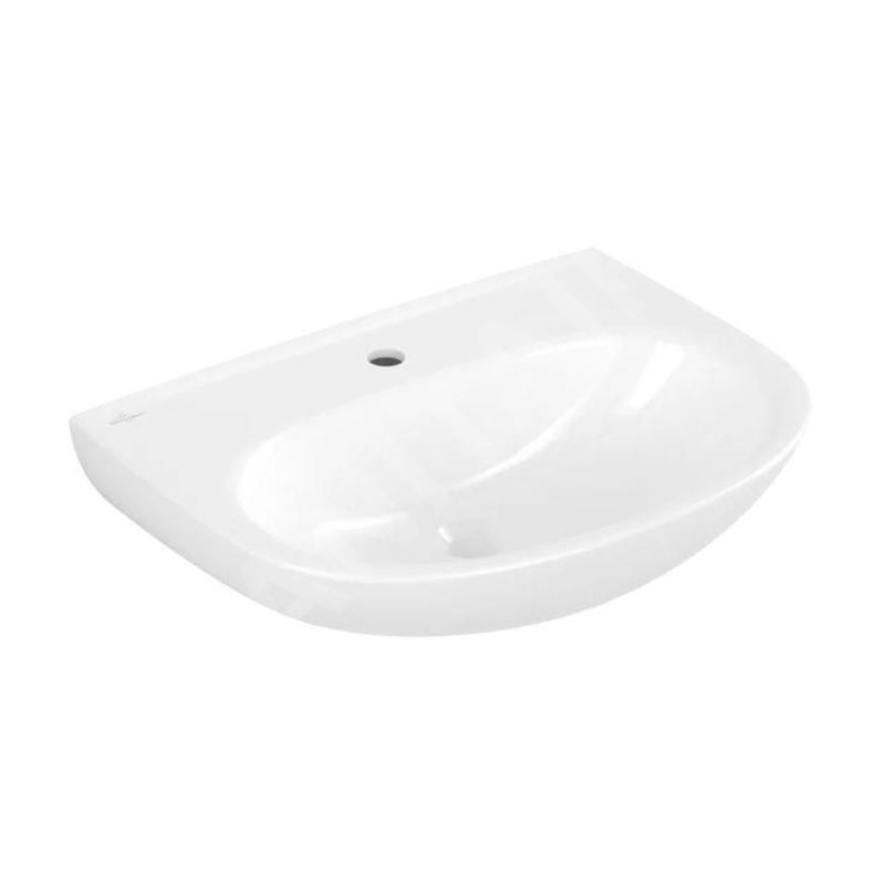 Villeroy & Boch O.novo - Lavabo 55x44 cm, sans trop-plein, trou de robinetterie, CeramicPlus, blanc alpin 4A4056R1 Villeroy & Boch O.novo - Lavabo 55x44 cm, sans trop-plein, trou de robinetterie, CeramicPlus, blanc alpin 4A4056R1