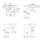 Villeroy & Boch O.novo - Lavabo 60x46 cm, avec trop-plein, trou pour robinetterie, blanc alpin 4A406001 Villeroy & Boch O.novo - Lavabo 60x46 cm, avec trop-plein, trou pour robinetterie, blanc alpin 4A406001