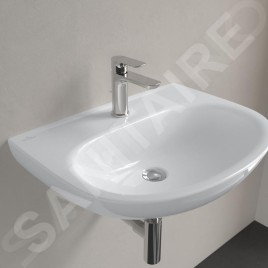 Villeroy & Boch O.novo - Lavabo 60x46 cm, sans trop-plein, trou de robinetterie, blanc alpin 4A406101