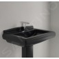 Villeroy & Boch Hommage - Lavabo 750x580 mm, avec trop-plein, trou de robinetterie, CeramicPlus, Pure Black 710175R7 Villeroy & Boch Hommage - Lavabo 750x580 mm, avec trop-plein, trou de robinetterie, CeramicPlus, Pure Black 710175R7