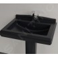 Villeroy & Boch Hommage - Lavabo 750x580 mm, avec trop-plein, trou de robinetterie, CeramicPlus, Pure Black 710175R7 Villeroy & Boch Hommage - Lavabo 750x580 mm, avec trop-plein, trou de robinetterie, CeramicPlus, Pure Black 710175R7