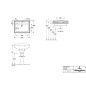 Villeroy & Boch Hommage - Lavabo 75x58 cm, avec trop-plein, 3 trous de robinetterie, CeramicPlus, Pure Black 7101A1R7 Villeroy & Boch Hommage - Lavabo 75x58 cm, avec trop-plein, 3 trous de robinetterie, CeramicPlus, Pure Black 7101A1R7