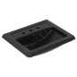 Villeroy & Boch Hommage - Lavabo 630x525 mm, avec trop-plein, 3 trous de robinetterie, CeramicPlus, Pure Black 7102A1R7 Villeroy & Boch Hommage - Lavabo 630x525 mm, avec trop-plein, 3 trous de robinetterie, CeramicPlus, Pure Black 7102A1R7