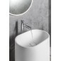 Sapho Treva - Lavabo à poser 57x36x85 cm, sans trop-plein, sans trou pour robinet, blanc mat TR565 Sapho Treva - Lavabo à poser 57x36x85 cm, sans trop-plein, sans trou pour robinet, blanc mat TR565