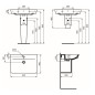 Ideal Standard Connect Air - Lavabo 65x46 cm, avec trop-plein, trou pour robinetterie, Ideal Plus, blanc E0741MA Ideal Standard Connect Air - Lavabo 65x46 cm, avec trop-plein, trou pour robinetterie, Ideal Plus, blanc E0741MA