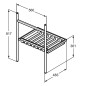 Ideal Standard Conca - Console métallique pour lavabo 60 cm, soie noire E2531XG Ideal Standard Conca - Console métallique pour lavabo 60 cm, soie noire E2531XG