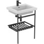 Ideal Standard Conca - Console métallique pour lavabo 60 cm, soie noire E2531XG Ideal Standard Conca - Console métallique pour lavabo 60 cm, soie noire E2531XG