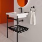 Ideal Standard Conca - Console métallique pour lavabo 60 cm, soie noire E2531XG Ideal Standard Conca - Console métallique pour lavabo 60 cm, soie noire E2531XG