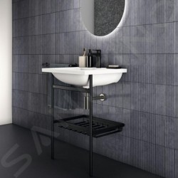 Ideal Standard Conca - Console métallique pour lavabo 60 cm, soie noire E2531XG
