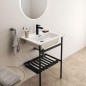 Ideal Standard Conca - Console métallique pour lavabo 60 cm, soie noire E2532XG Ideal Standard Conca - Console métallique pour lavabo 60 cm, soie noire E2532XG