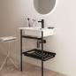 Ideal Standard Conca - Console métallique pour lavabo 60 cm, soie noire E2532XG Ideal Standard Conca - Console métallique pour lavabo 60 cm, soie noire E2532XG