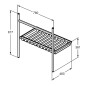 Ideal Standard Conca - Console métallique pour lavabo 80 cm, soie noire E2533XG Ideal Standard Conca - Console métallique pour lavabo 80 cm, soie noire E2533XG