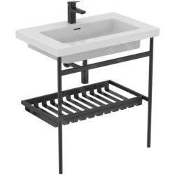 Ideal Standard Conca - Console métallique pour lavabo 80 cm, soie noire E2533XG