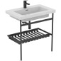 Ideal Standard Conca - Console métallique pour lavabo 80 cm, soie noire E2533XG Ideal Standard Conca - Console métallique pour lavabo 80 cm, soie noire E2533XG
