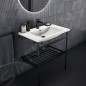 Ideal Standard Conca - Console métallique pour lavabo 80 cm, soie noire E2533XG Ideal Standard Conca - Console métallique pour lavabo 80 cm, soie noire E2533XG