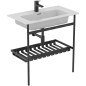 Ideal Standard Conca - Console métallique pour lavabo 80 cm, soie noire E2654XG Ideal Standard Conca - Console métallique pour lavabo 80 cm, soie noire E2654XG