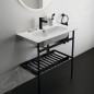 Ideal Standard Conca - Console métallique pour lavabo 80 cm, soie noire E2654XG Ideal Standard Conca - Console métallique pour lavabo 80 cm, soie noire E2654XG