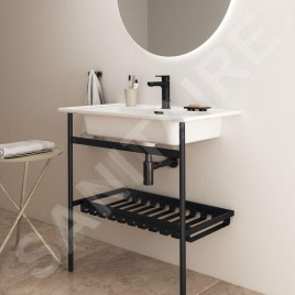 Ideal Standard Conca - Console métallique pour lavabo 80 cm, soie noire E2654XG