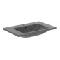 Ideal Standard i.Life B - Lavabo pour meuble 81x51 cm, avec trop-plein, trou pour robinetterie, gris brillant T460458 Ideal Standard i.Life B - Lavabo pour meuble 81x51 cm, avec trop-plein, trou pour robinetterie, gris brillant T460458