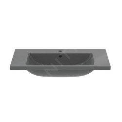 Ideal Standard i.Life B - Lavabo pour meuble 81x51 cm, avec trop-plein, trou pour robinetterie, gris brillant T460458