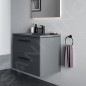 Ideal Standard i.Life B - Lavabo pour meuble 81x51 cm, avec trop-plein, trou pour robinetterie, gris brillant T460458 Ideal Standard i.Life B - Lavabo pour meuble 81x51 cm, avec trop-plein, trou pour robinetterie, gris brillant T460458