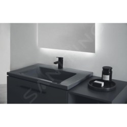 Ideal Standard i.Life B - Lavabo pour meuble 81x51 cm, avec trop-plein, trou pour robinetterie, gris brillant T460458