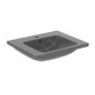 Ideal Standard i.Life B - Lavabo pour meuble 61x51 cm, avec trop-plein, trou pour robinetterie, gris brillant T460558 Ideal Standard i.Life B - Lavabo pour meuble 61x51 cm, avec trop-plein, trou pour robinetterie, gris brillant T460558