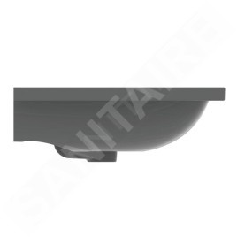 Ideal Standard i.Life B - Lavabo pour meuble 61x51 cm, avec trop-plein, trou pour robinetterie, gris brillant T460558