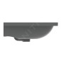 Ideal Standard i.Life B - Lavabo pour meuble 61x51 cm, avec trop-plein, trou pour robinetterie, gris brillant T460558 Ideal Standard i.Life B - Lavabo pour meuble 61x51 cm, avec trop-plein, trou pour robinetterie, gris brillant T460558
