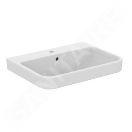 Ideal Standard i.Life B - Lavabo 65x48 cm, avec trop-plein, trou pour robinetterie, SmartGuard, blanc T4606HY