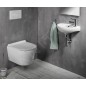 Aqualine Small - Lave-mains Oval, 395x233 mm, avec 1 trou à droite, blanc TP040