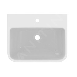 Ideal Standard i.Life B - Lavabo 55x44 cm, avec trop-plein, trou pour robinetterie, SmartGuard, blanc T4608HY