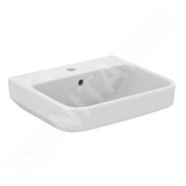 Ideal Standard i.Life B - Lavabo 50x40 cm, avec trop-plein, trou pour robinetterie, SmartGuard, blanc T4609HY