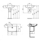 Ideal Standard i.Life B - Lavabo 50x40 cm, avec trop-plein, trou pour robinetterie, SmartGuard, blanc T4609HY Ideal Standard i.Life B - Lavabo 50x40 cm, avec trop-plein, trou pour robinetterie, SmartGuard, blanc T4609HY