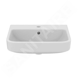 Ideal Standard i.Life B - Lavabo 50x40 cm, avec trop-plein, trou pour robinetterie, SmartGuard, blanc T4609HY