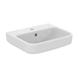 Ideal Standard i.Life B - Lavabo 45x38 cm, avec trop-plein, trou pour robinetterie, SmartGuard, blanc T4610HY